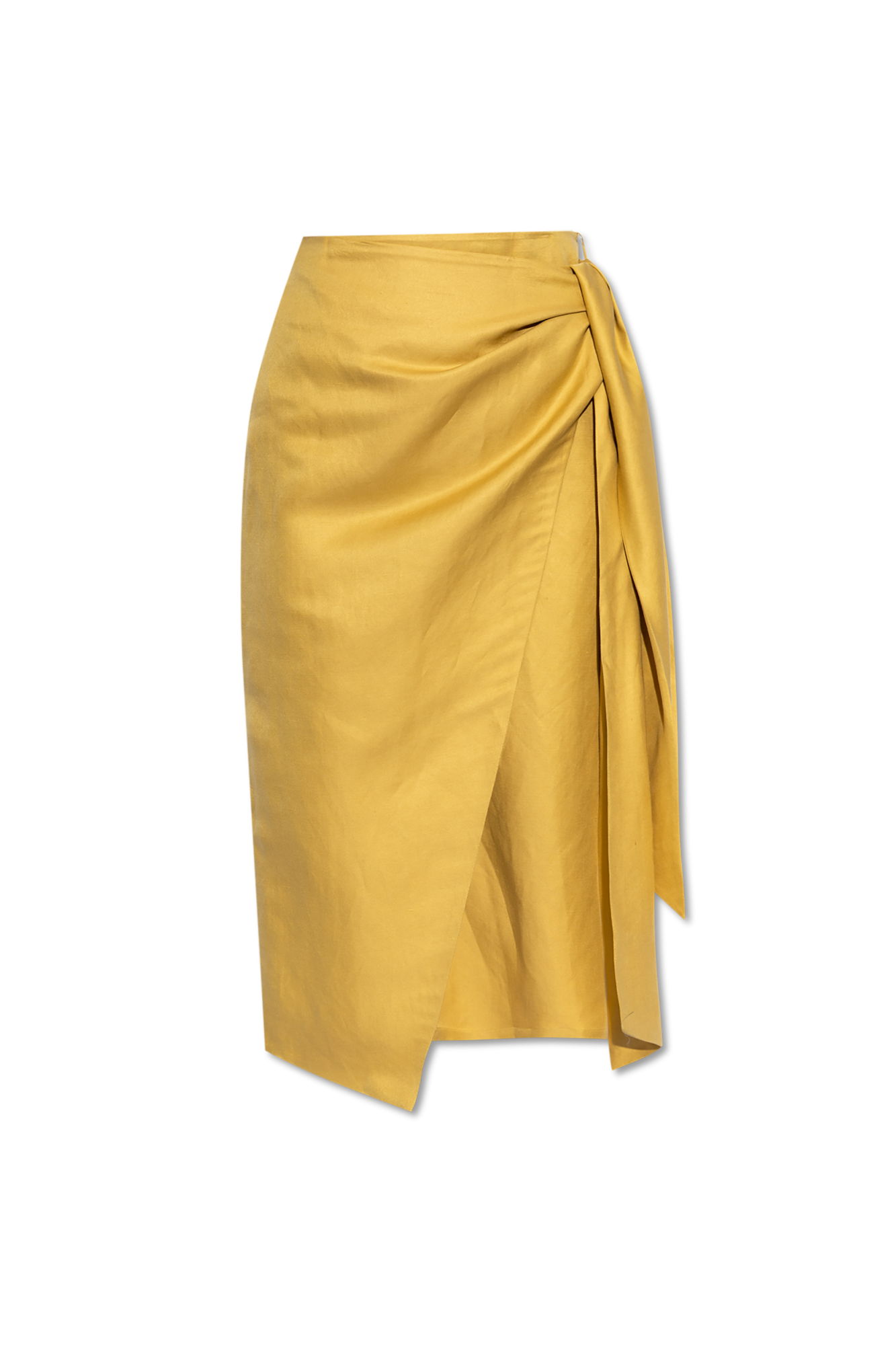 スカート Max Mara Tequila MAX MARA Tequila linen and silk-blend midi wrap skirt | NET